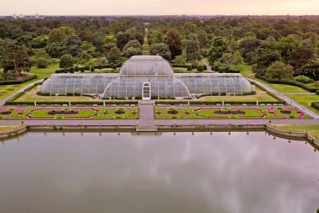 Vista aerea di Palm House a Kew Gardens