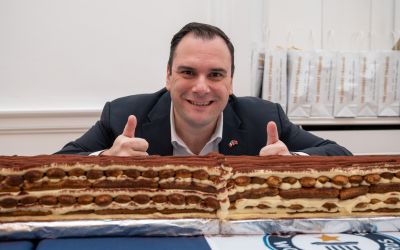Mirko Ricci, promotore del Tiramisù più lungo del mondo Londra 2026