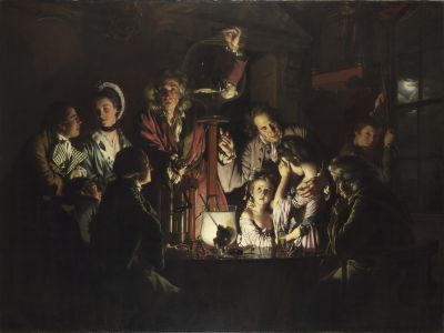 Mostra Wright of Derby Londra: riproduzione di An Experiment on a Bird in the Air Pump, 1768. Oil on canvas