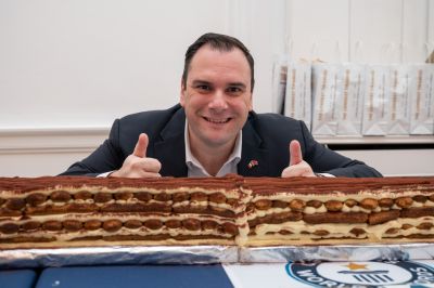 Mirko Ricci, promotore del Tiramisù più lungo del mondo Londra 2026