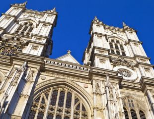 Particolare della facciata di Westminster Abbey