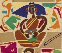 Benode Behari Mukherjee, Lady with Fruit, 1957. Paper and graphite on paper, 25.7 x 28 cm. Tate: 
Purchased with funds provided by the South Asia Acquisitions Committee 2015. Photo: © Tate. 
Courtesy of Mrinalini Mukherjee Foundation