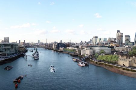 La vista panoramica che si ammira alla Tower Bridge Exhibition