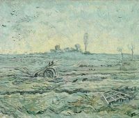 Vincent van Gogh, Snow-Covered Field with a Harrow (after Millet), 1890. Oil on canvas, 72.1 x 92 cm. Van Gogh Museum, Amsterdam (Vincent van Gogh Foundation)