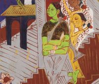 K. G. Subramanyan, Untitled, c.1950s. Gouache on paper. Taimur Hassan Collection. Photo: 
Justin Piperger. © Uma Padmanabhan