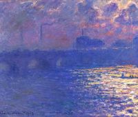 6. Claude Monet (1840-1926), Waterloo
Bridge, Sunlight Effect, 1903, oil on
canvas, Milwaukee Art Museum. Image
Courtesy of the Milwaukee Art
Museum. Photo: John R. Glembin