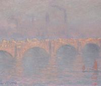 5. Claude Monet (1840-1926), Waterloo Bridge,
soleile voilé signed and dated 'Claude Monet 1903'
(lower left), 1899-1903, oil on canvas, Private
collection. Photo © Christie’s Images / Bridgeman
Images