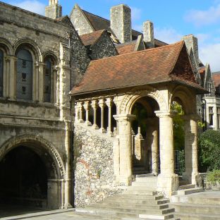 La zone circostante la Cattedrale di Canterbury