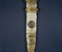 Sword of Tiberius - Iron sword with gilded bronze scabbard 1866