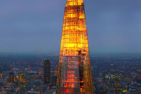 vista notturna dello Shardista notturna dello Shard